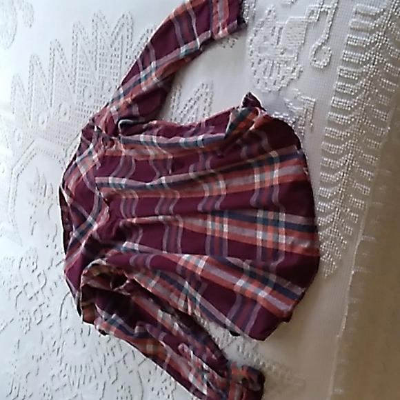 Time and Tru Flannel Girls Sz S (4-6) - Picture 4 of 4
